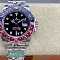 ROLEX 劳力士 GMT格林尼治型 尺寸40mm！精钢表壳表链，蓝宝石镜面，超级夜光，双向陶瓷旋转表圈，原装折叠扣！