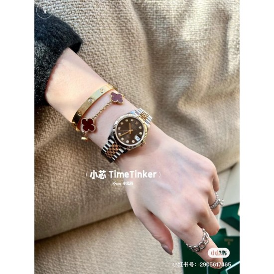 劳力士日志31mm“金灰”色！最靓的颜色搭配！上手效果！