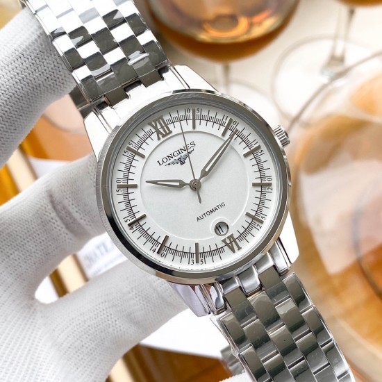 浪琴 Longines 精品男士腕表,经典大三针设计,尊贵大气,绅士风范,卓越品质,热卖全城。采用全自动机械机芯,顶级316精钢表壳表带,矿物质超强镜面,尺寸40*13 浪琴 Longines 精品男士腕表,经典大三针设计,尊贵大气,绅士风范,卓越品质,热卖全城。采用全自动机械机芯,顶级316精钢表壳表带,矿物质超强镜面,尺寸40*13