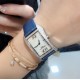 实拍 PATEK PHILIPPE百达翡丽系列 女士腕表(白金表壳搭配沙丁布带,表圈镶嵌天然锆石,蓝宝石玻璃,搭载瑞士石英机芯,尺寸30*34*7毫米) 实拍 PATEK PHILIPPE百达翡丽系列 女士腕表(白金表壳搭配沙丁布带,表圈镶嵌天然锆石,蓝宝石玻璃,搭载瑞士石英机芯,尺寸30*34*7毫米)