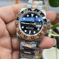 沙士圈！ROLEX 劳力士 GMT格林尼治型 尺寸40mm！精钢表壳表链，蓝宝石镜面，超级夜光，双向陶瓷旋转表圈，原装折叠扣！