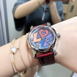 实拍《YF 》新品上市 萧邦 HAPPY DIAMONDS 五彩缤纷系列 278559-3020 。