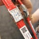 浪琴 黛绰维纳系列 方形 石英女表 精钢材质 牛皮表带 23mm*33mm