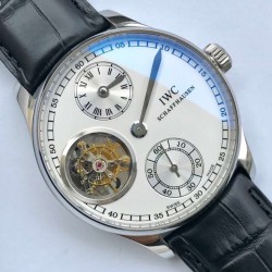 万国葡萄牙陀飞轮系列 手动机械 316钢 机芯型号：5255全自动刻字洗花陀飞轮机械机芯，42mm直径，动力储备：36小时 表扣：原装折叠扣 升级版机芯 真正做到与正品同步。商品规格:默认规格
