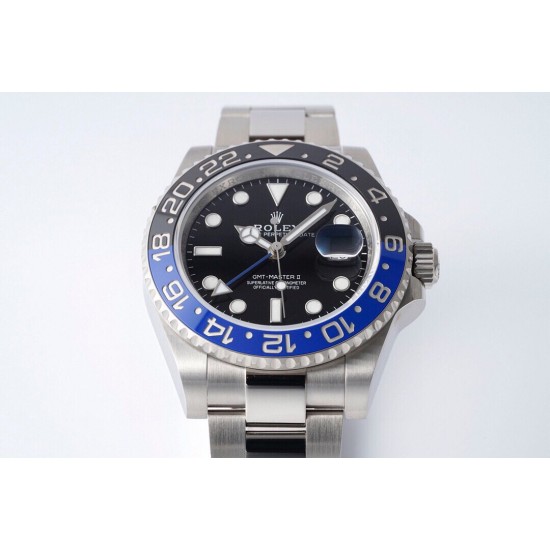 ROLEX 劳力士 GMT格林尼治型 尺寸40mm！精钢表壳表链，蓝宝石镜面，超级夜光，双向陶瓷旋转表圈，原装折叠扣！