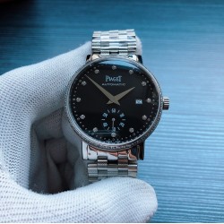 伯爵 Piaget Z2 精品男士腕表，经典两针半设计，圈口镶钻 尊贵大气，绅士风范，卓越品质，热卖全城。采用进口全自动2824 机械机芯（零返修），顶级316精钢表壳 伯爵经典表带， 蓝宝石抗魔镜面，尺寸42*12 三杰为你精致推荐男士精品机械腕表 精致传承真实效果 SJ品质的保证