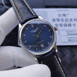 台湾厂【匠心臻品】随着努力不懈地寻求技术上的突破以及不断的创新令LONGINES表在设计方面稳坐领导地位。浪琴 名匠六字位日历系列 原版开模 所有配件与正品100%可互换通用 316精钢表壳、前、后双卜蓝宝石玻璃、淬火烧钢蓝指针、机芯采用最新的2892改L619/888全自动超薄机芯 搭配最新款镂空自动陀 直径38.5mm厚度9.0mm 一表一号，一卡一号、绝不重复。整表完美无暇市场最高版本！