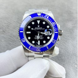 （严选）劳力士潜航者126619lb-0003腕表，蓝水鬼904L蚝式钢，单向旋转60分钟刻度外圈，配防刮损Cerachrom陶质字圈，镀铂金数字及刻度，黑色表盘，3235行自动机械，41毫米，vs厂出品，出货实拍