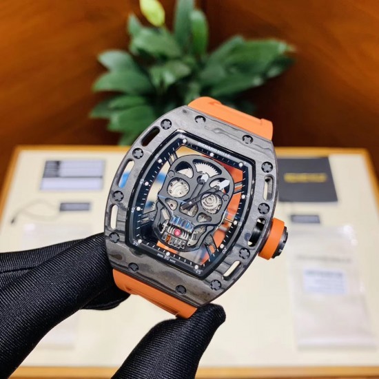 理查徳 米勒 Richard Mille RM052系列 最新鬼头夜光碳纤升级版 颅骨系列 碳纤维壳身 搭载原装进口机械机芯更突显了这块腕表的运动风格 透过防眩光鑫的表镜 可见到悬浮式镂空机芯 其大胆个性的颅骨设计霸气夺目 成功捕获一众腕表爱好者的心 骷髅形象 打造一个不拘泥于主流的钟表世界! 理查徳 米勒 Richard Mille RM052系列 最新鬼头夜光碳纤升级版 颅骨系列 碳纤维壳身 搭载原装进口机械机芯更突显了这块腕表的运动风格 透过防眩光鑫的表镜 可见到悬浮式镂空机芯 其大胆个性的颅骨设计霸气夺目 成功捕获一众腕表爱好者的心 骷髅形象 打造一个不拘泥于主流的钟表世界!