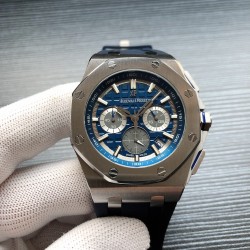 复刻品质 品牌：AP 爱彼皇家橡树离岸型 B28  型号：26480TL.OO.A027CA.01 款式：男士多功能石英腕表 机芯型号：多功能六针计时石英机芯表径：43mm材质：316鑫精钢 表镜材质：矿物质耐磨玻璃 装配进口橡胶原装表带 配备原装针扣