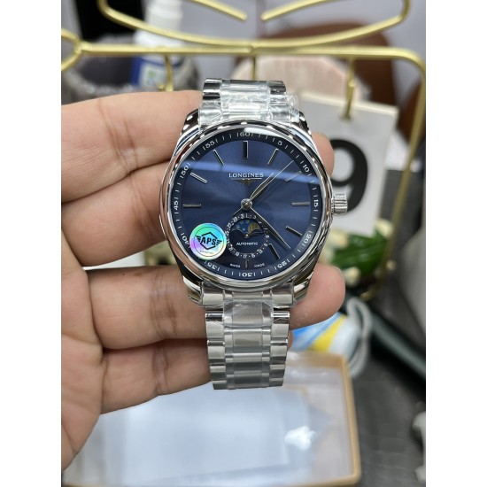 浪琴-LONGINES 名匠月相✨系列 尽显圆润,典雅的精髓奥妙 全自动机械机芯 打磨光滑,散件打磨的精钢表带,采用与原装一致的蝴蝶表扣 直径40mm! 浪琴-LONGINES 名匠月相✨系列 尽显圆润,典雅的精髓奥妙 全自动机械机芯 打磨光滑,散件打磨的精钢表带,采用与原装一致的蝴蝶表扣 直径40mm!