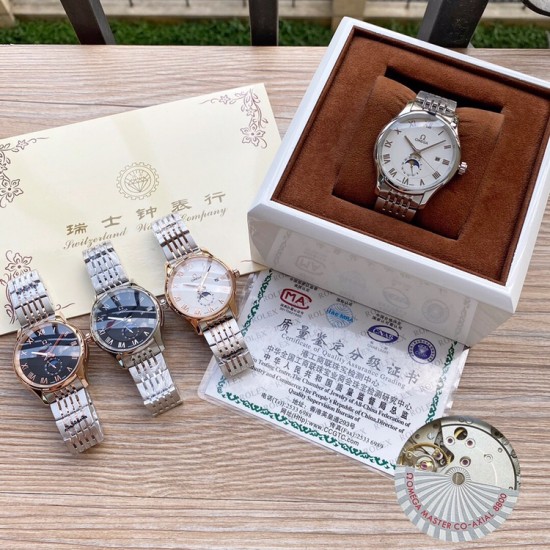 欧米茄 OMEGA 经典大三针搭载月相设计,尊贵大气,采用全自动机械机芯,顶级316精钢表壳,进口小牛皮表带,尺寸43*12mm! 欧米茄 OMEGA 经典大三针搭载月相设计,尊贵大气,采用全自动机械机芯,顶级316精钢表壳,进口小牛皮表带,尺寸43*12mm!