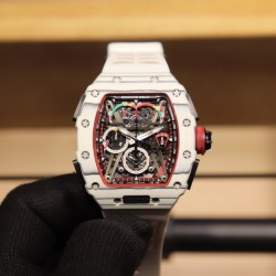 理查德米勒 Richard Mille⌚️碳纤维壳43*50毫米 一如既往防水胶带配原装折叠扣 极具个性与夸张的表壳表盘设计只为遇见个性独特的你 一如既往的酷 !