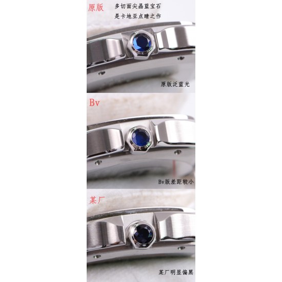 【BV出品】卡地亚山度士（真品PK复刻）不怕货比货，就怕不识货。细节图说话