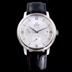 TW 欧米茄 OMEGA 动能蝶飞搭载2824改装与正品Cal.2627一致的六位真动能、9位小秒机芯．直径39.5mm。表壳与表扣为316L精钢打磨.意大利进口牛皮！