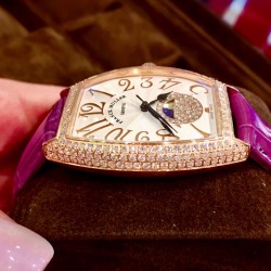 星辰 法兰克穆勒-Franck Muller(FM)❥酒桶形系列❥瑞士石英机芯❥镀膜玻璃镜面❥表壳尺寸32x43mm          厚度约9mmFK独家实拍！