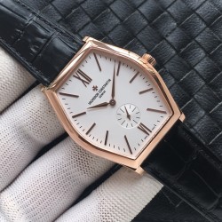 台湾A厂出品 顶级复刻 VC江诗丹顿马耳他系列  82230/000R-9716腕表 装置原装4400AS手动上链机芯 十字卜蓝宝玻璃  专柜表径:36.7*47.6  厚度:9.1mm 进口意大利小牛皮表带 采用316精钢制作表壳 工艺完美1:1复刻 值得一戴(实力拍，实拍无P图)