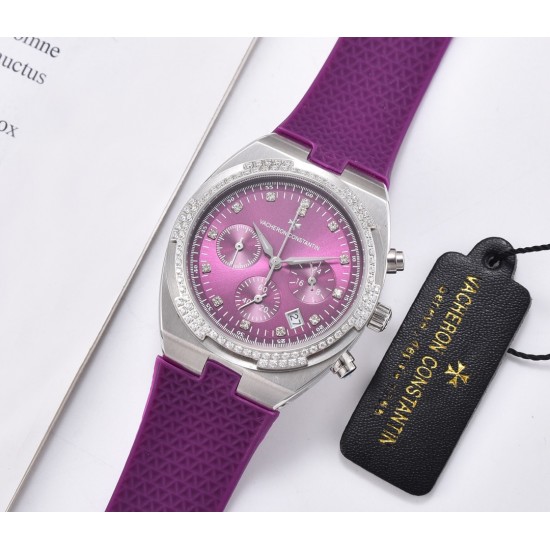 FK-VACHERON CONSTANTIN【江诗丹顿】纵横四海系列,六针多功能跑秒版火热上市,突破传统,时尚优雅的多彩表带,可满足佩戴者在不同场合的需求,多样化的色彩设计演绎大胆而时尚的风格,江诗丹顿在装置时始终将舒适性放在首位,确保腕表完美贴合手腕,纯钢表壳,进口石英机芯,蓝宝石水晶玻璃,舒适胶质表带,采用原装针式表扣佩戴方便!尺寸:36.5mm FK-VACHERON CONSTANTIN【江诗丹顿】纵横四海系列,六针多功能跑秒版火热上市,突破传统,时尚优雅的多彩表带,可满足佩戴者在不同场合的需求,多样化的色彩设计演绎大胆而时尚的风格,江诗丹顿在装置时始终将舒适性放在首位,确保腕表完美贴合手腕,纯钢表壳,进口石英机芯,蓝宝石水晶玻璃,舒适胶质表带,采用原装针式表扣佩戴方便!尺寸:36.5mm