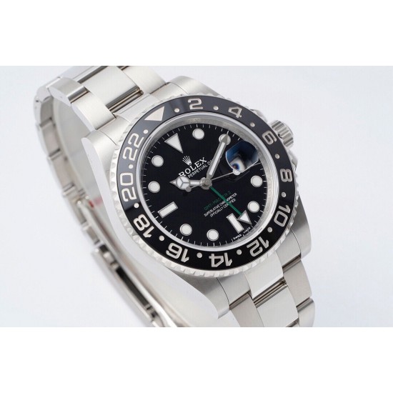 ROLEX 劳力士 GMT格林尼治型 尺寸40mm！精钢表壳表链，蓝宝石镜面，超级夜光，双向陶瓷旋转表圈，原装折叠扣！