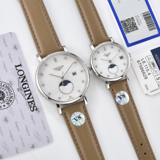 2024年【最新品】七夕节最佳礼品Longines浪琴官方博雅系列情侣腕表 见证爱奇迹时刻时尚潮流男女腕表。采用进口日本机芯。采用进口头层牛皮表带。表壳采用三件套官方一致工艺。腕表尺寸:男39mm女30mm质量杠杠欢迎转发 2024年【最新品】七夕节最佳礼品Longines浪琴官方博雅系列情侣腕表 见证爱奇迹时刻时尚潮流男女腕表。采用进口日本机芯。采用进口头层牛皮表带。表壳采用三件套官方一致工艺。腕表尺寸:男39mm女30mm质量杠杠欢迎转发