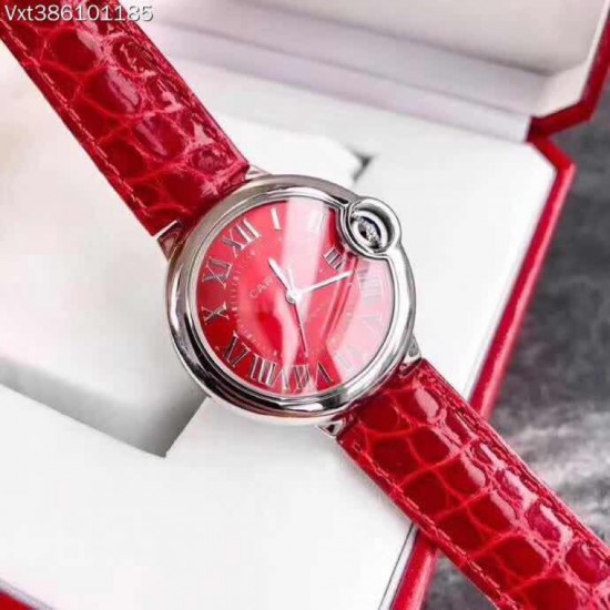商品编号:38610118CARTIER 卡地亚蓝汽球V2版 中号33MM 1比1壳带 全自动机芯｛进口机芯｝双卜形蓝宝石水晶玻璃[色][色]商品规格:默认规格