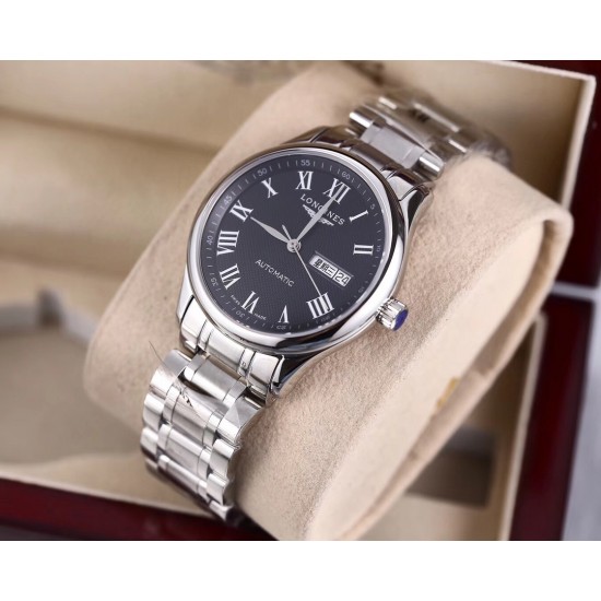 品牌:浪情-LONGINES⚡️型号:名匠系列男士双历腕表机芯:搭载顶级ETA2836全自动机械机芯,摆幅28800,动力储备48小时+,超薄机芯玻璃:防刮耐磨蓝宝玻璃镜面 表壳:316精钢表壳 超薄纤细原装同步壳身 三度防水,尺寸:38.5/9mm细节:字面、表针细节原版同步库存:备货充裕,全系总量500+附件:配送独家定制专柜同步运输木盒 品牌:浪情-LONGINES⚡️型号:名匠系列男士双历腕表机芯:搭载顶级ETA2836全自动机械机芯,摆幅28800,动力储备48小时+,超薄机芯玻璃:防刮耐磨蓝宝玻璃镜面 表壳:316精钢表壳 超薄纤细原装同步壳身 三度防水,尺寸:38.5/9mm细节:字面、表针细节原版同步库存:备货充裕,全系总量500+附件:配送独家定制专柜同步运输木盒