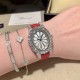 萧邦   LHEURE DU DIAMANT MEDIUM OVAL 此款LHeure du Diamant 椭圆形切割贝壳雕纹镶钻表盘 环以点缀钻石的表圈 优雅气韵 时尚风格和萧邦精湛的手工艺尽显无遗 光华耀眼