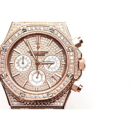 (K8新品)爱彼Audemars Piguet 皇家橡树系列 26320ST 26320BA 26320OR 钻石手表 搭载316L不锈精钢表壳 实心厚重钢带精选进口奥地利水钻 光彩闪耀 采用进口VK石英跑秒机芯 精准计时 耗时11个月 多功能钻石精装手表 尺寸42mm 重量170g (K8新品)爱彼Audemars Piguet 皇家橡树系列 26320ST 26320BA 26320OR 钻石手表 搭载316L不锈精钢表壳 实心厚重钢带精选进口奥地利水钻 光彩闪耀 采用进口VK石英跑秒机芯 精准计时 耗时11个月 多功能钻石精装手表 尺寸42mm 重量170g
