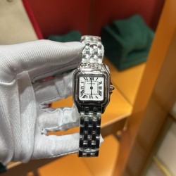 卡地亚猎豹原装瑞士石英机芯中号尺寸27mm316L精钢材质