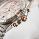 【硬核钢王】GF新品百年灵Chronomat,备受关注的蝴蝶扣辊珠精钢表链因其类似“子弹”的外形被称为“子弹链”。一体式圆滑倒角处理,每一处细节都展现出高辨识度机械美感!表壳纵向拉丝更显GF超凡的打磨功力!材质: 316L精钢直径: 42毫米机芯:Asia-7750机芯GF出品,复刻首选! 【硬核钢王】GF新品百年灵Chronomat,备受关注的蝴蝶扣辊珠精钢表链因其类似“子弹”的外形被称为“子弹链”。一体式圆滑倒角处理,每一处细节都展现出高辨识度机械美感!表壳纵向拉丝更显GF超凡的打磨功力!材质: 316L精钢直径: 42毫米机芯:Asia-7750机芯GF出品,复刻首选!