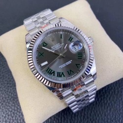 劳力士 ROLEX 日志系列41mm！搭载全自动机械机芯，316精钢材质 原装表扣，立体散珠带，百搭商务休闲款式！
