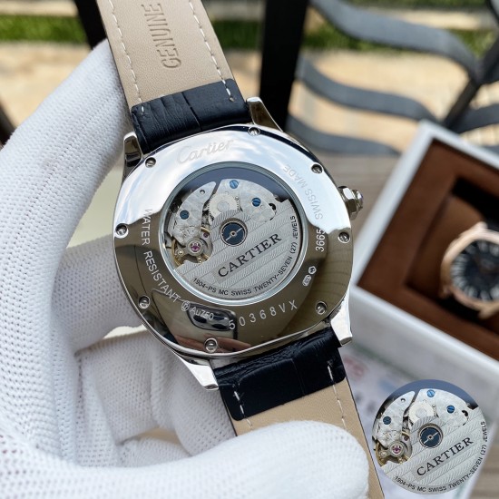 卡地亚 Cartier 精品男士腕表,多功能设计,技艺精湛,独具匠心,尊贵大气,绅士风范。采用全自动机械机芯,顶级316精钢表壳,进口小牛皮表带,矿物质超强镜面,尺寸43-13 卡地亚 Cartier 精品男士腕表,多功能设计,技艺精湛,独具匠心,尊贵大气,绅士风范。采用全自动机械机芯,顶级316精钢表壳,进口小牛皮表带,矿物质超强镜面,尺寸43-13