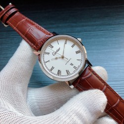 卡地亚 Cartier  K19 精品男士腕表，经典大三针设计，尊贵大气，绅士风范，卓越品质，热卖全城。采用进口西铁城机械机芯（零返修），顶级316精钢表壳，进口小牛皮表带，矿物质超强镜面，尺寸40*12 三杰精致推荐男士机械腕表 SJ为你精心挑选超真实实物图拍摄