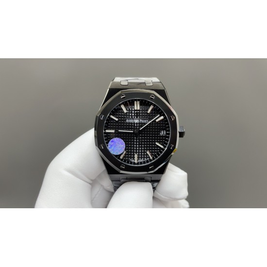 今日推荐爱彼 皇家橡树15500 全黑 41mm 9015机芯 顶级品质 出货实拍✈️