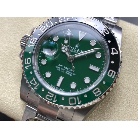 ROLEX 劳力士 格林尼治 GMT，圈口过渡无痕，搭载3285一体机，做工极好！贵金属钢印扣子！