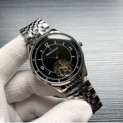 积家JaegerLecoultre A26 大师系列，精品男士腕表，简约两针搭载飞轮设计，尊贵大气，绅士风范，卓越品质，热卖全城。采用全自动机械机芯，顶级316精钢表壳，进口小牛皮表带，矿物质超强镜面，尺寸43*12 三杰精致推荐男士机械腕表 SJ为你精心打造超真实实物图拍摄