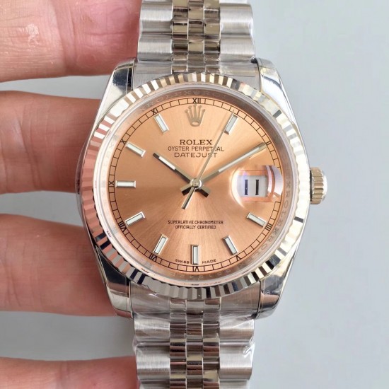 『AR精品』ROLEX DATEJUST劳力士日志型腕表副本的十年精华， 并行代购版DATEJUST，完美修正十年间所有副本的不足和缺陷，搭载3135机并搭配正品代购包装物料，重新定义最高品质的DATEJUST副本，真正的A级副本劳力士DATEJUST[AR出品]36mm尺寸。
