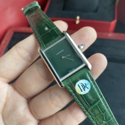 DR厂卡地亚 Cartier | 优雅经典的Tank系列则推出Tank Must腕表，采用纯进口石英机芯，走时精准。搭配彩色进口鳄鱼皮表带。尺寸为33mm*25mm 男女均可轻松驾驭的尺寸。卡地亚坦克 must新系列以致敬20世纪80年代单色风潮，卡地亚Tank 单一彩色表盘，色调及其微妙。这个复古的调调真的是美，要不要三个颜色都来一个，不俗，不艳，优雅的刚刚好！
