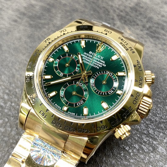 劳力士迪通拿，绿金迪！4130机．N厂出品，出货实拍