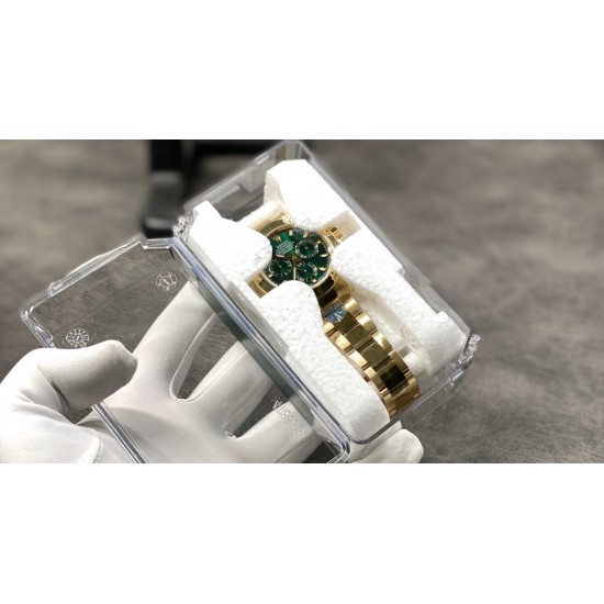 劳力士迪通拿，绿金迪！4130机．N厂出品，出货实拍