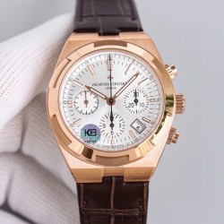 江诗丹顿 Overseas 纵横四海腕表 升级版V3耗时12个月打造出来的精品 精钢表壳，直径 41mm，蓝宝石水晶表镜表背，7750改5200自动上链机械，摆频28800次/小时，精钢表扣，最后一定要赞赏的是全新的「可更换表带系统」，新 Overseas 只需要拨动表带和表耳之间的一个小划杆就可以拆换表带！