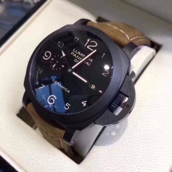 ⌚️ 沛纳海 PANERAI ⌚️弧型镀膜玻璃47mm*16mm头层牛皮表带搭配原装针扣➰全自动GMT机械✔️一款来自硬汉的手表! ⌚️ 沛纳海 PANERAI ⌚️弧型镀膜玻璃47mm*16mm头层牛皮表带搭配原装针扣➰全自动GMT机械✔️一款来自硬汉的手表!