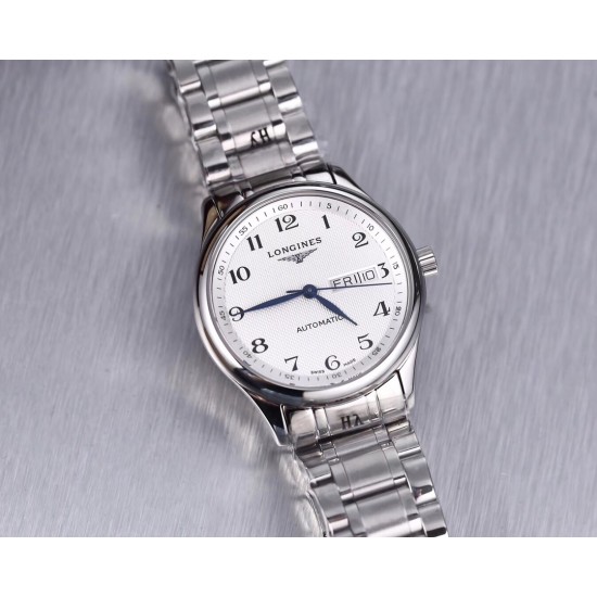 品牌:浪情-LONGINES⚡️型号:名匠系列男士双历腕表机芯:搭载顶级ETA2836全自动机械机芯,摆幅28800,动力储备48小时+,超薄机芯玻璃:防刮耐磨蓝宝玻璃镜面 表壳:316精钢表壳 超薄纤细原装同步壳身 三度防水,尺寸:38.5/9mm细节:字面、表针细节原版同步库存:备货充裕,全系总量500+附件:配送独家定制专柜同步运输木盒 品牌:浪情-LONGINES⚡️型号:名匠系列男士双历腕表机芯:搭载顶级ETA2836全自动机械机芯,摆幅28800,动力储备48小时+,超薄机芯玻璃:防刮耐磨蓝宝玻璃镜面 表壳:316精钢表壳 超薄纤细原装同步壳身 三度防水,尺寸:38.5/9mm细节:字面、表针细节原版同步库存:备货充裕,全系总量500+附件:配送独家定制专柜同步运输木盒