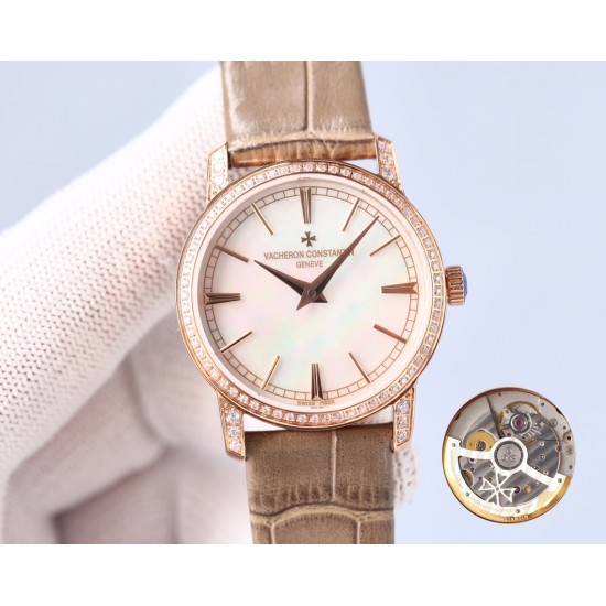 新款!江诗丹顿传袭超薄系列-Vacheron Constantin专为女神打造的,奢华时尚,采用进口316钢表壳,搭配原装进口9015机芯(0返修),天然蓝宝石玻璃镜面,直径33mm,超薄工艺7.8mm,超强防水30米,竹节纹进口小牛皮表带 新款!江诗丹顿传袭超薄系列-Vacheron Constantin专为女神打造的,奢华时尚,采用进口316钢表壳,搭配原装进口9015机芯(0返修),天然蓝宝石玻璃镜面,直径33mm,超薄工艺7.8mm,超强防水30米,竹节纹进口小牛皮表带
