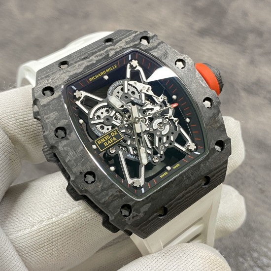RICHARD MILLE 理查德米勒 RM35-02 齿轮配件堆砌而成的镂空立体表盘 蓝宝石镜面 碳纤维表壳 进口精工自动机械机芯 橡胶表带 蝴蝶扣 KV厂,出货实拍 RICHARD MILLE 理查德米勒 RM35-02 齿轮配件堆砌而成的镂空立体表盘 蓝宝石镜面 碳纤维表壳 进口精工自动机械机芯 橡胶表带 蝴蝶扣 KV厂,出货实拍