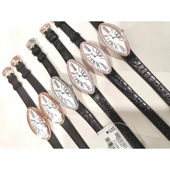 Cartier美式橄榄卡来货 ：瑞士高针管石英机芯，直径48mmx22mm。