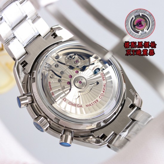 OMEGA 欧米茄 赛车计时码表【SPEEDMASTER】TVS自主研发自制9900机芯,3点盘为【12小时】和【60分钟】累积计时盘。所有功能及外观与原版一致,TVS匠心之作【1】钢材都是采用进口AISI316L特钢加硬处理制造,所以硬度都达到240HV,你看到的表壳沙纹清晰细腻洁白没有气孔完美缔造还原正品一样材质【2】通透弧拱形蓝宝石水晶玻璃镜面另表盘更加凸显【3】哑光表盘搭配镀白金条钉,夜光采用进口超强夜光粉制造【4】超霸月球系列搭配精钢表带与进口牛皮带,表带与陶瓷圈可以原版互换。 OMEGA 欧米茄 赛车计时码表【SPEEDMASTER】TVS自主研发自制9900机芯,3点盘为【12小时】和【60分钟】累积计时盘。所有功能及外观与原版一致,TVS匠心之作【1】钢材都是采用进口AISI316L特钢加硬处理制造,所以硬度都达到240HV,你看到的表壳沙纹清晰细腻洁白没有气孔完美缔造还原正品一样材质【2】通透弧拱形蓝宝石水晶玻璃镜面另表盘更加凸显【3】哑光表盘搭配镀白金条钉,夜光采用进口超强夜光粉制造【4】超霸月球系列搭配精钢表带与进口牛皮带,表带与陶瓷圈可以原版互换。