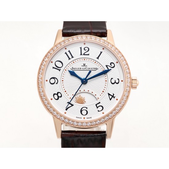 TW出品:积家约会系列自动机械图为女表 【尺寸】尺寸34mm 厚度10mm【机芯】搭载进口9015机改原装cal.898A自动上链机芯(不是加夹板)【表带】搭配进口意大利牛皮表带 【显示指针】顶级烧钢兰指针 具昼夜显示功能 TW出品:积家约会系列自动机械图为女表 【尺寸】尺寸34mm 厚度10mm【机芯】搭载进口9015机改原装cal.898A自动上链机芯(不是加夹板)【表带】搭配进口意大利牛皮表带 【显示指针】顶级烧钢兰指针 具昼夜显示功能