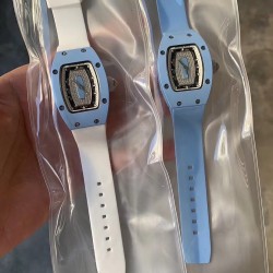 Richard Mille RM007 蓝陶瓷 蓝唇！经典系列女士壕气腕表！明星畅销款，人气指数最高的名品！