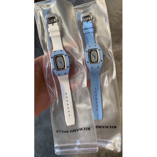 Richard Mille RM007 蓝陶瓷 蓝唇！经典系列女士壕气腕表！明星畅销款，人气指数最高的名品！